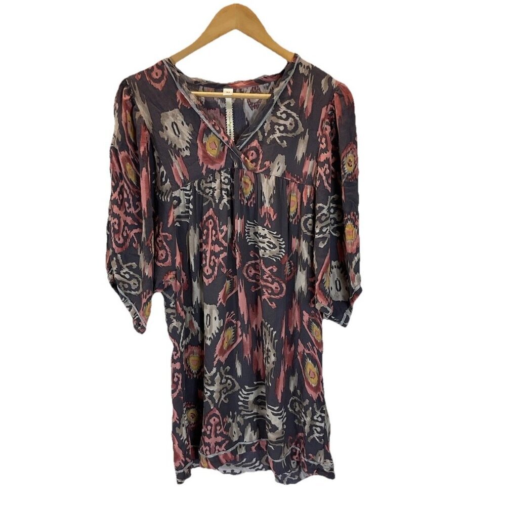 Uncle Frank‎ Size M Colorful southwest aztec mini baby doll Dress Hippie